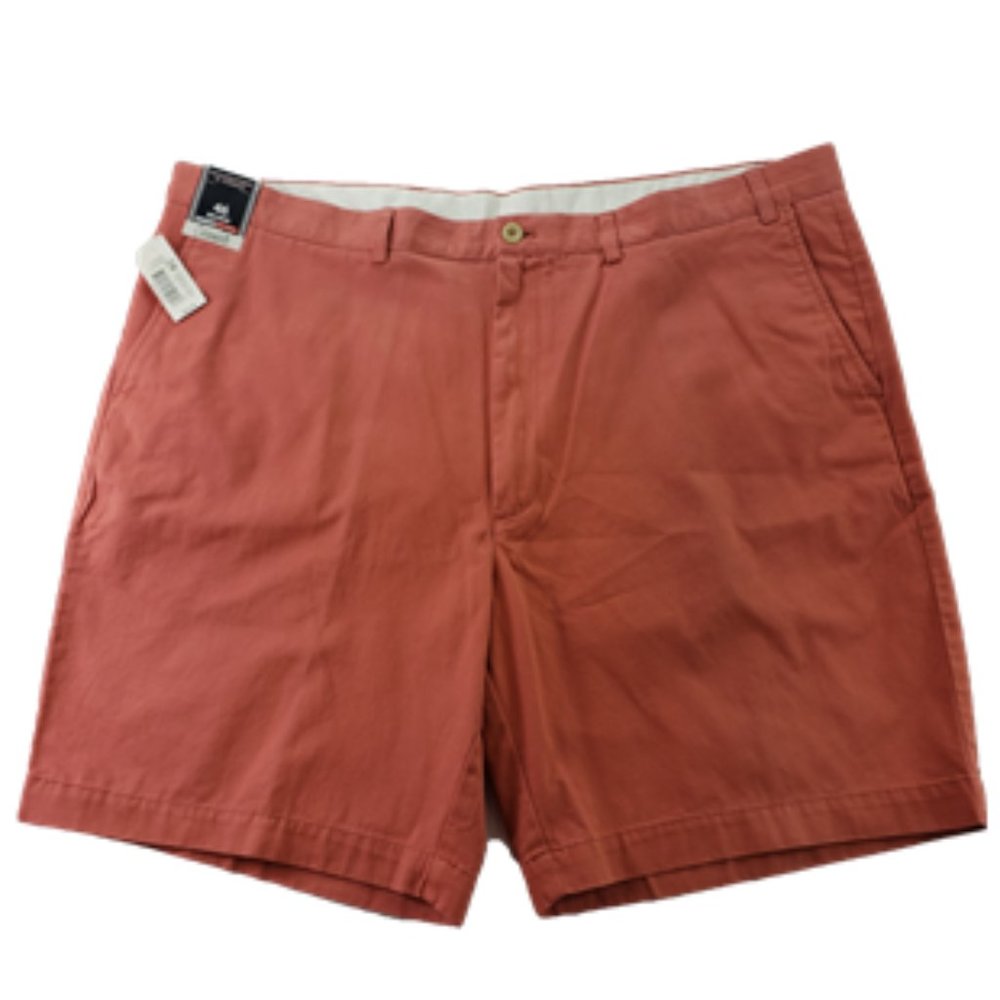 ROUNDTREE & YORKE 46 CLASSIC FIT CHINO SHORTS RED